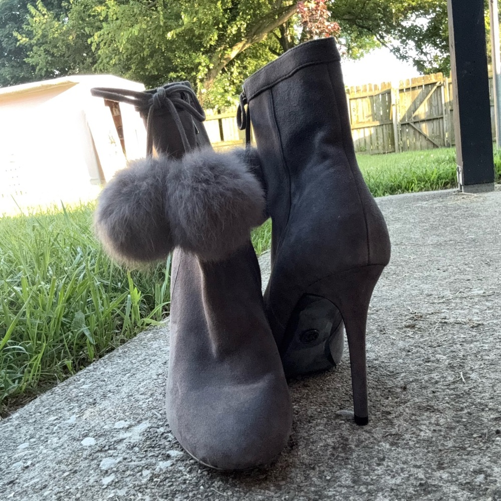 Michael Kors Gray Heeled Boots